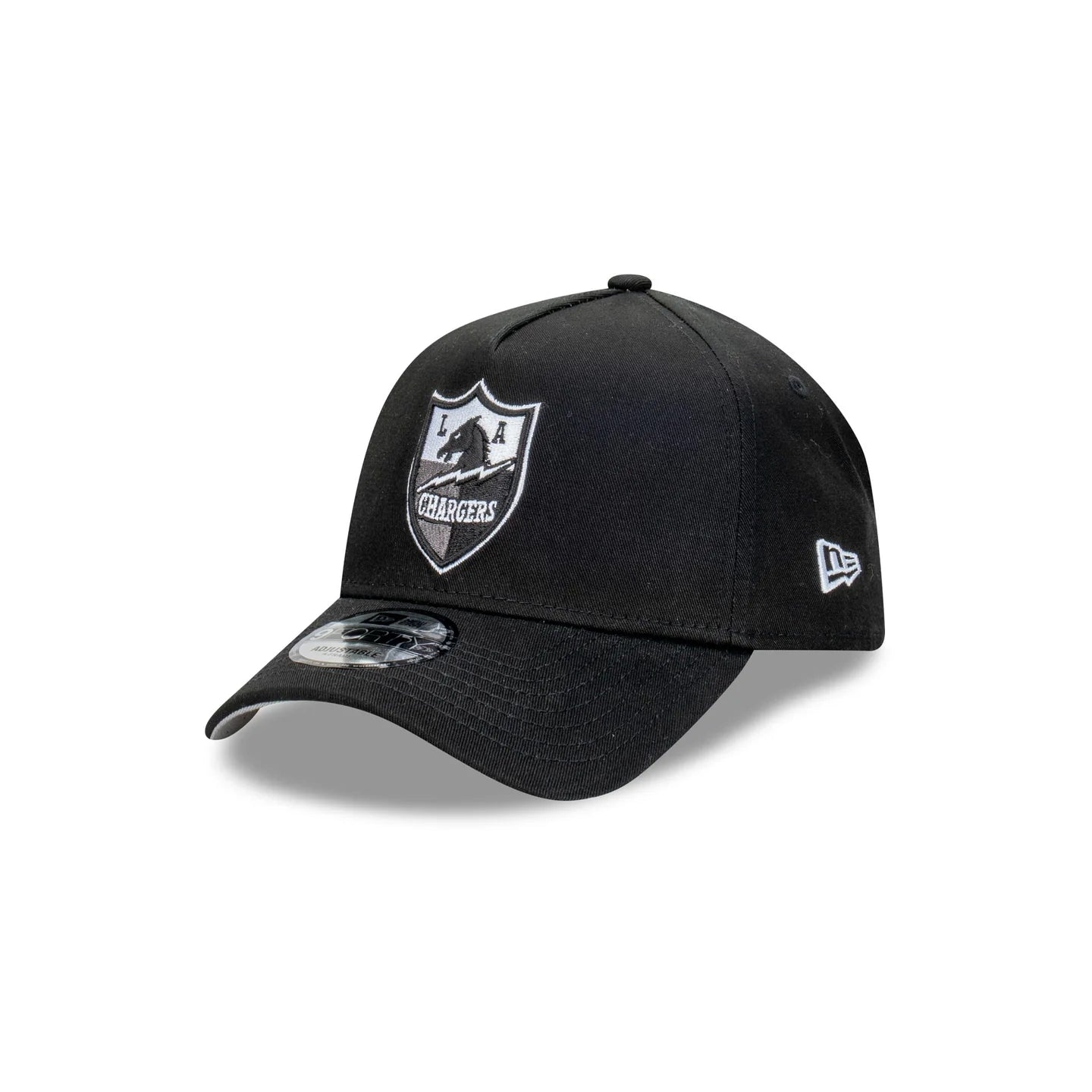 Los Angeles Chargers Hat - Classic Black 9Forty A-Frame NFL Snapback Cap - New Era
